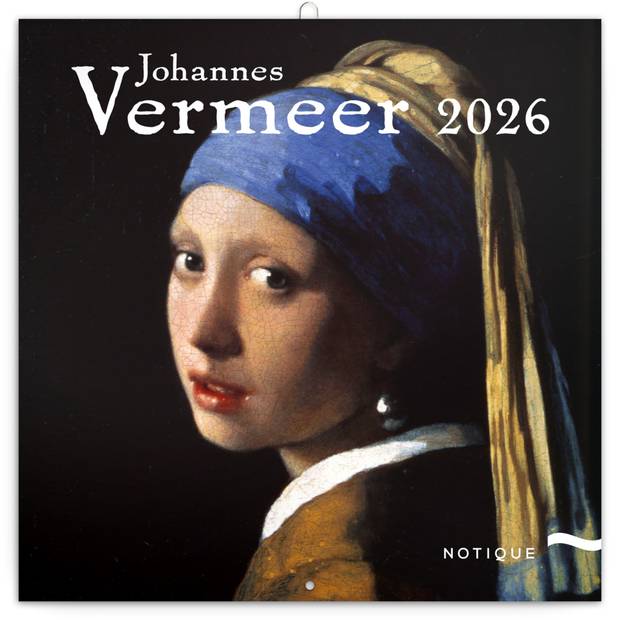 NOTIQUE Poznámkový kalendář Johannes Vermeer 2026, 30 x 30 cm NOTIQUE Poznámkový kalendář Johannes Vermeer 2026, 30 x 30 cm
