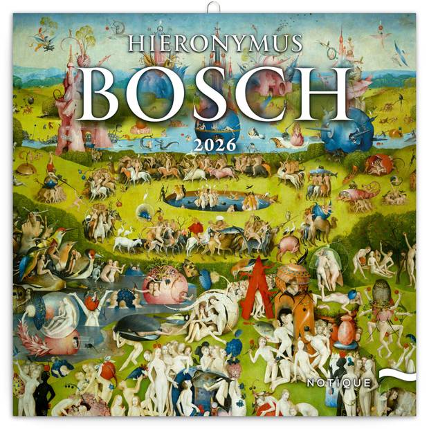 NOTIQUE Poznámkový kalendář Jeronymus Bosch 2026, 30 x 30 cm NOTIQUE Poznámkový kalendář Jeronymus Bosch 2026, 30 x 30 cm