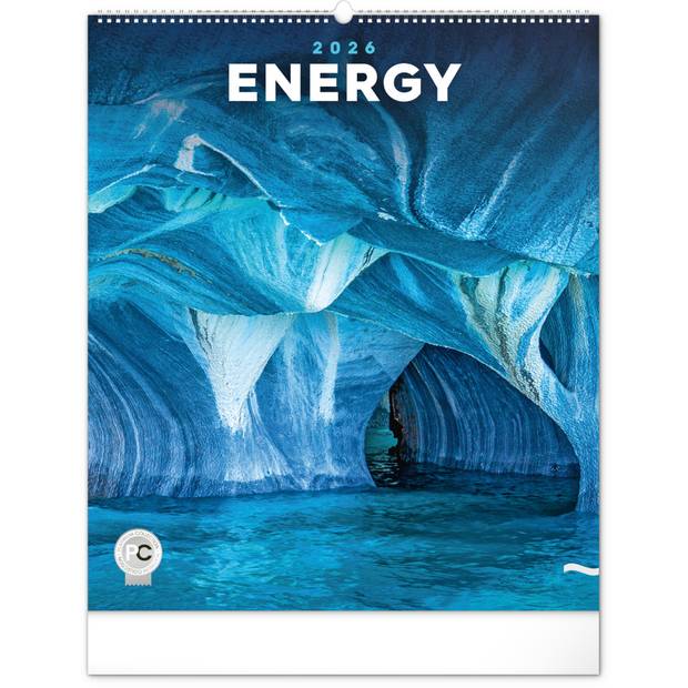NOTIQUE Nástěnný kalendář Energie 2026, 48 x 56 cm NOTIQUE Nástěnný kalendář Energie 2026, 48 x 56 cm