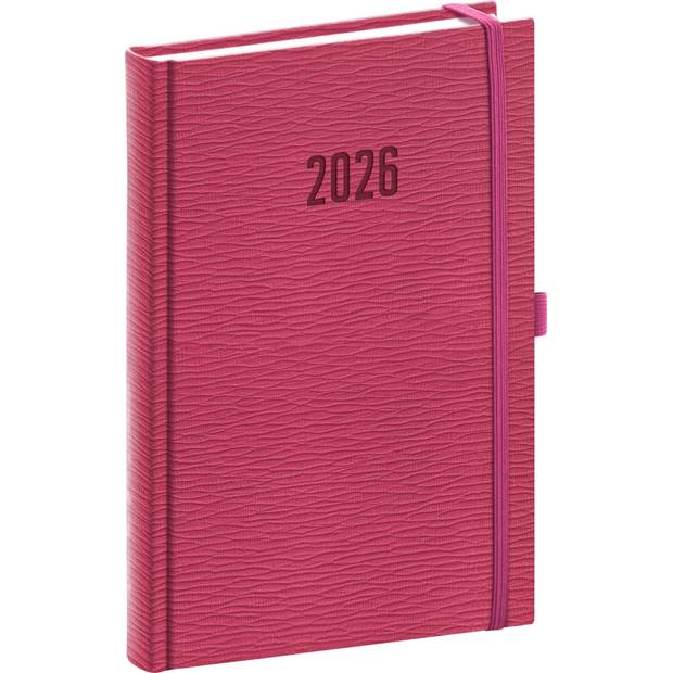 NOTIQUE Denní diář Rivoli 2026, růžový, 15 x 21 cm NOTIQUE Denní diář Rivoli 2026, růžový, 15 x 21 cm