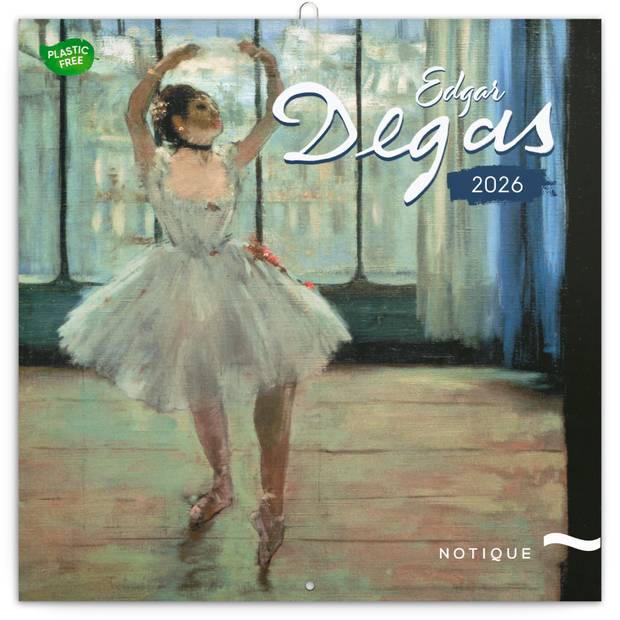 NOTIQUE Poznámkový kalendář Edgar Degas 2026, 30 x 30 cm NOTIQUE Poznámkový kalendář Edgar Degas 2026, 30 x 30 cm