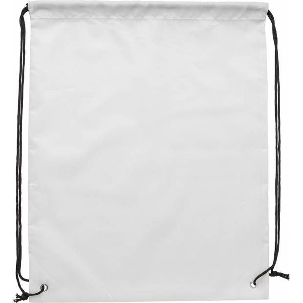 TIBRO 100% recyklovaný stahovací batoh ze 190T Rpety, bílá TIBRO 100% recyklovaný stahovací batoh ze 190T Rpety, bílá