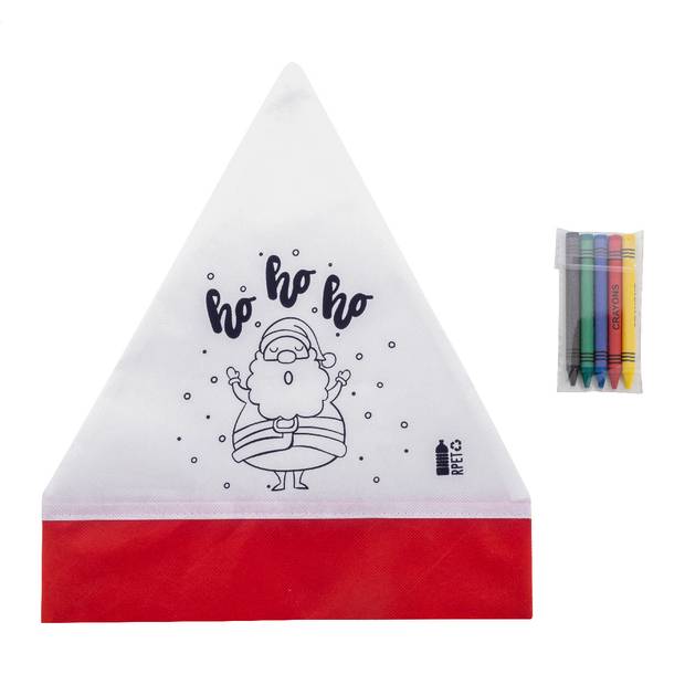 Julfar Hat čepice Santa k vybarvení, bílá Julfar Hat čepice Santa k vybarvení, bílá