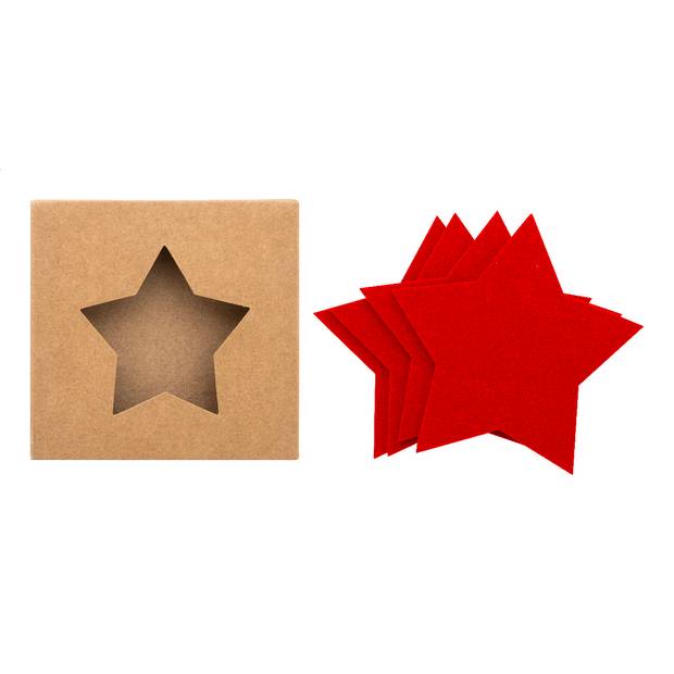 Vagnes chyba vánočních podtácků z RPET, červená Vagnes chyba vánočních podtácků z RPET, červená