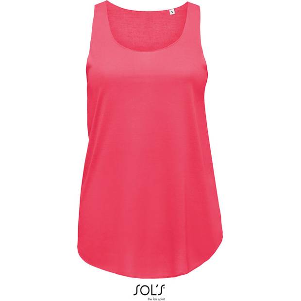 SOL'S | Jade, Dámské lehké tílko, červená neon coral, XS/S SOL'S | Jade, Dámské lehké tílko, červená neon coral, XS/S