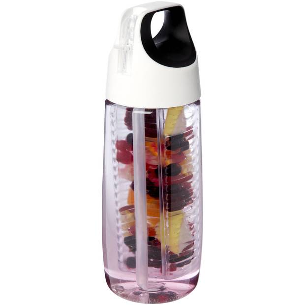 HydroFruit 700ml sportovní láhev s vyklápěcím víčkem a infuzérem , transparentní bílá HydroFruit 700ml sportovní láhev s vyklápěcím víčkem a infuzérem , transparentní bílá