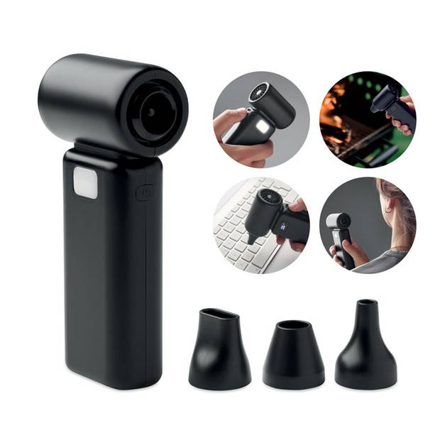 Přenosný turbo ventilátor, černá Přenosný turbo ventilátor, černá