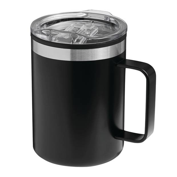 Dvoustěnný cestovní hrnek STYLEMUG, černá Dvoustěnný cestovní hrnek STYLEMUG, černá