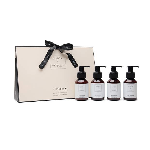 VINGA x TGL dárková sada péče o tělo a ruce, bílá - černá VINGA x TGL dárková sada péče o tělo a ruce, bílá - černá