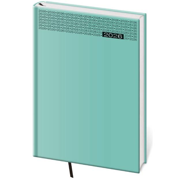 Denní diář A5 Gommato tyrkysový, 2026 Denní diář A5 Gommato tyrkysový, 2026