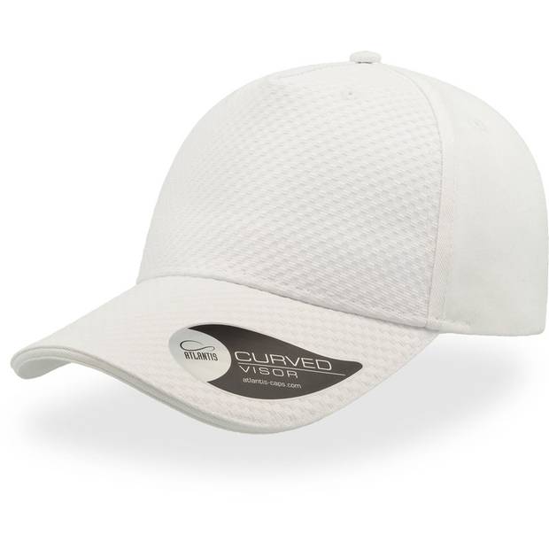 Atlantis | Gear, 5 panelová baseballová kšiltovka "Gear", bílá Atlantis | Gear, 5 panelová baseballová kšiltovka "Gear", bílá