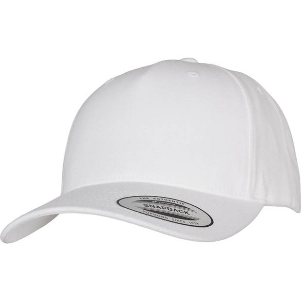Flexfit | 5789M, 5 panelová Snapback kšiltovka, bílá Flexfit | 5789M, 5 panelová Snapback kšiltovka, bílá