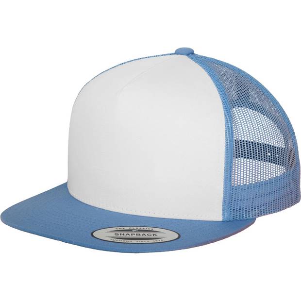 Flexfit | 6006, 5 panelová Trucker kšiltovka, modrá Carolina - bílá - modrá Carolina Flexfit | 6006, 5 panelová Trucker kšiltovka, modrá Carolina - bílá - modrá Carolina