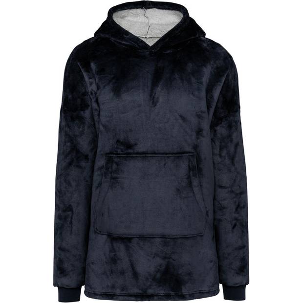 Kariban | K410, Loungewear Sherpafleece mikina s kapucí, modrá Night Navy, onesize Kariban | K410, Loungewear Sherpafleece mikina s kapucí, modrá Night Navy, onesize