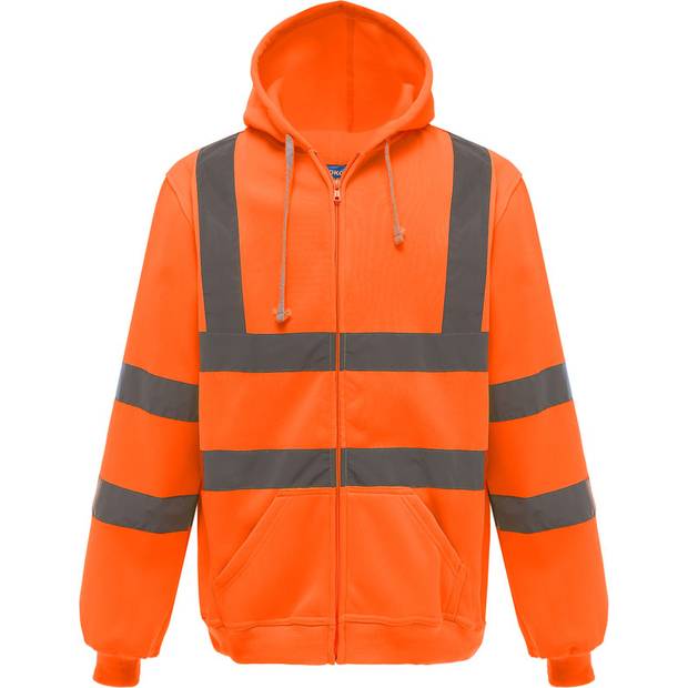 Yoko | HVK07, Hi-Vis mikina s kapucí, hi vis oranžová, M Yoko | HVK07, Hi-Vis mikina s kapucí, hi vis oranžová, M