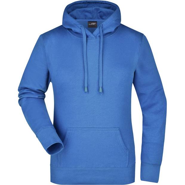 James & Nicholson | JN 51, Dámská mikina s kapucí, modrá Royal, XXL James & Nicholson | JN 51, Dámská mikina s kapucí, modrá Royal, XXL