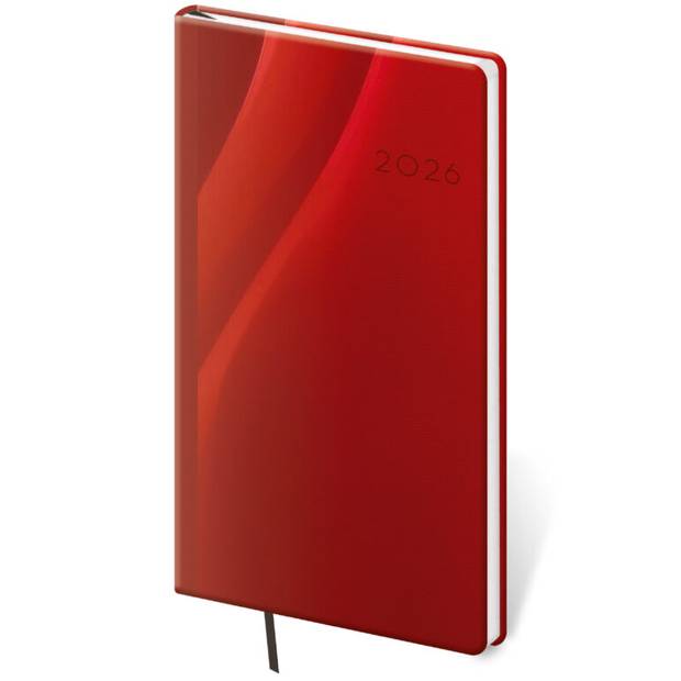 Kapesní diář Vario Red design, 2026 Kapesní diář Vario Red design, 2026