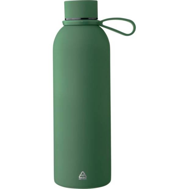 Dvoustěnná láhev na pití z recyklované nerezové oceli (500 ml) Sena, zelená Dvoustěnná láhev na pití z recyklované nerezové oceli (500 ml) Sena, zelená