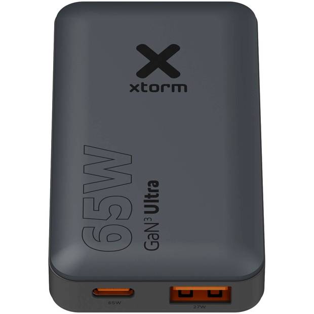 Xtorm rychlá cestovní 65W nabíječka s kabelem a cestovním pouzdrem, černá Xtorm rychlá cestovní 65W nabíječka s kabelem a cestovním pouzdrem, černá