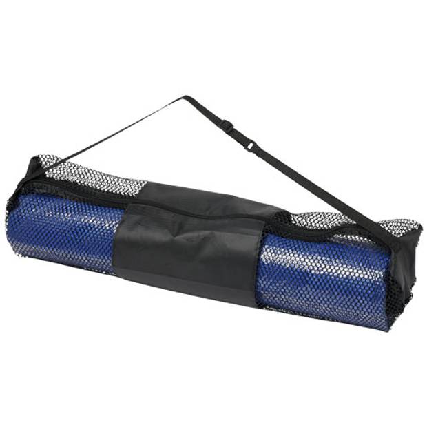 Podložka na jógu Babaji, PVC Plastic, šedá / modrá Podložka na jógu Babaji, PVC Plastic, šedá / modrá