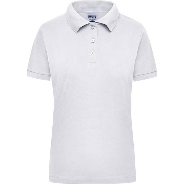 James & Nicholson | JN 803, Dámské pracovní piqué polo z těžké bavlny, bílá, S James & Nicholson | JN 803, Dámské pracovní piqué polo z těžké bavlny, bílá, S