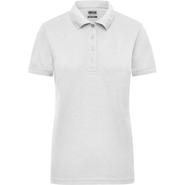 James & Nicholson | JN 829, Dámské pracovní piqué polo, bílá, XS James & Nicholson | JN 829, Dámské pracovní piqué polo, bílá, XS