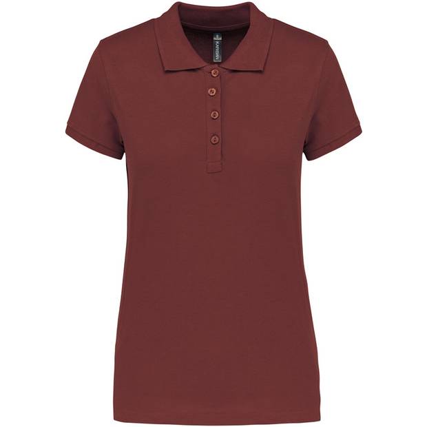 Kariban | K255, Dámské piqué polo, červená Wine, XS Kariban | K255, Dámské piqué polo, červená Wine, XS