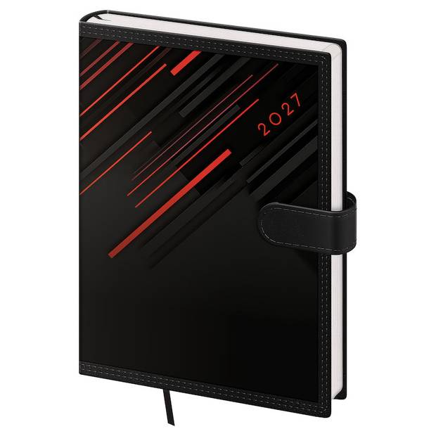 Denní diář A5 Tone s magnetem červený Denní diář A5 Tone s magnetem červený