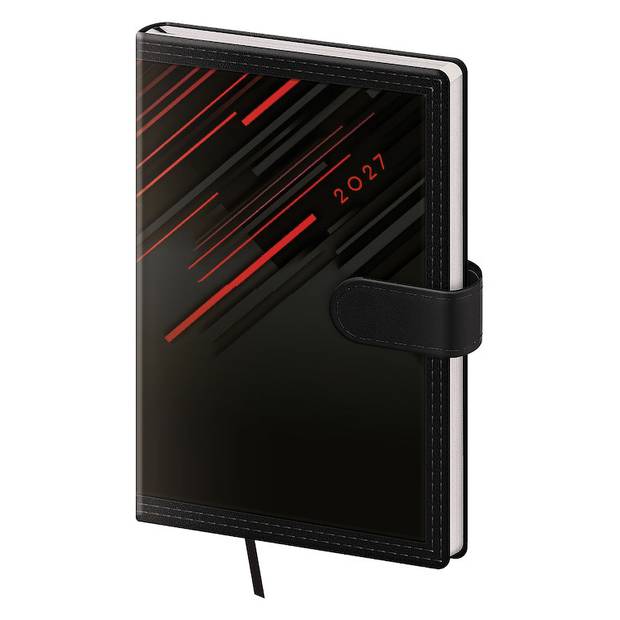 Kapesní diář A6 Tone s magnetem červený Kapesní diář A6 Tone s magnetem červený