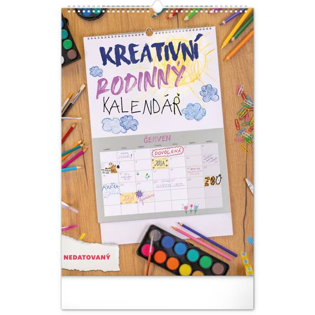 NOTIQUE Kreativní rodinný kalendář, nedatovaný, 33 x 46 cm NOTIQUE Kreativní rodinný kalendář, nedatovaný, 33 x 46 cm