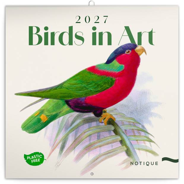 NOTIQUE Poznámkový kalendář Ptáčci 2027, PLASTIC FREE, 30 x 30 cm NOTIQUE Poznámkový kalendář Ptáčci 2027, PLASTIC FREE, 30 x 30 cm