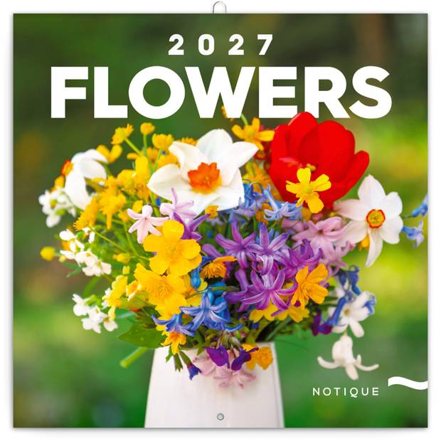 NOTIQUE Grid calendar Flowers 2027, 30 x 30 cm NOTIQUE Grid calendar Flowers 2027, 30 x 30 cm