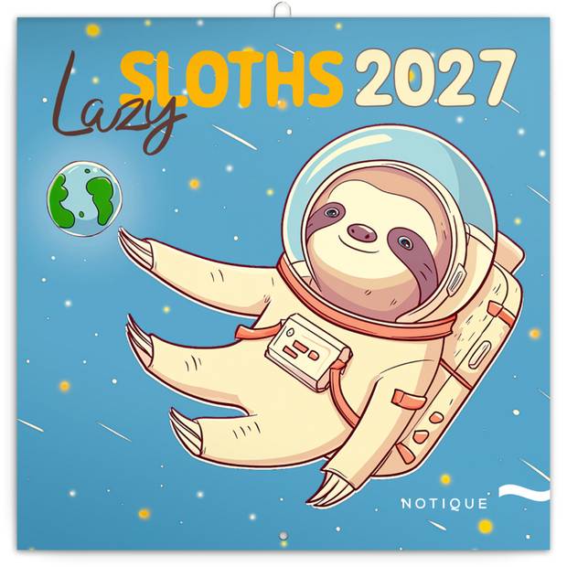 NOTIQUE Grid calendar Lazy Sloths 2027, 30 x 30 cm NOTIQUE Grid calendar Lazy Sloths 2027, 30 x 30 cm