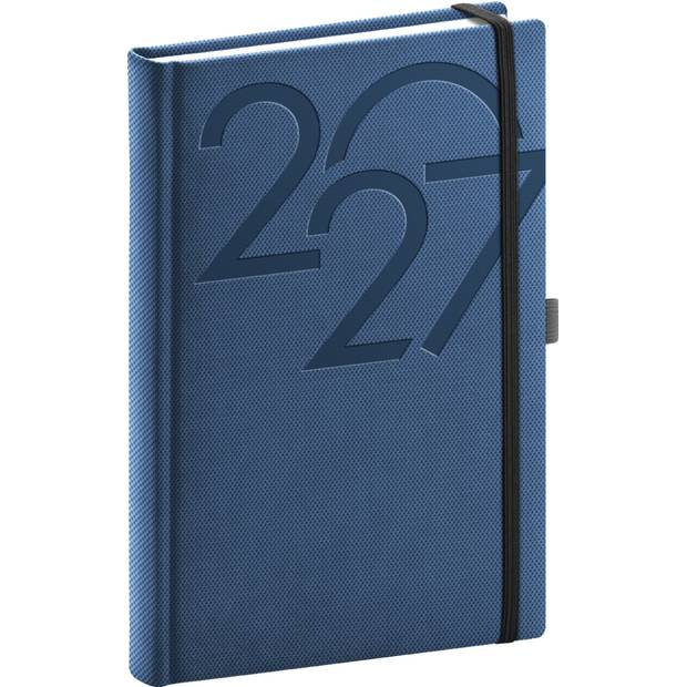 NOTIQUE Denní diář Ajax 2027, modrý, 15 x 21 cm NOTIQUE Denní diář Ajax 2027, modrý, 15 x 21 cm