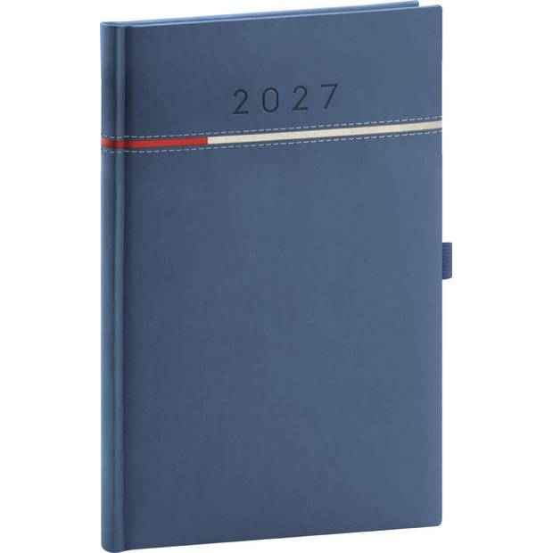 NOTIQUE Týdenní diář Tomy 2027, modro-červený, 15 x 21 cm NOTIQUE Týdenní diář Tomy 2027, modro-červený, 15 x 21 cm