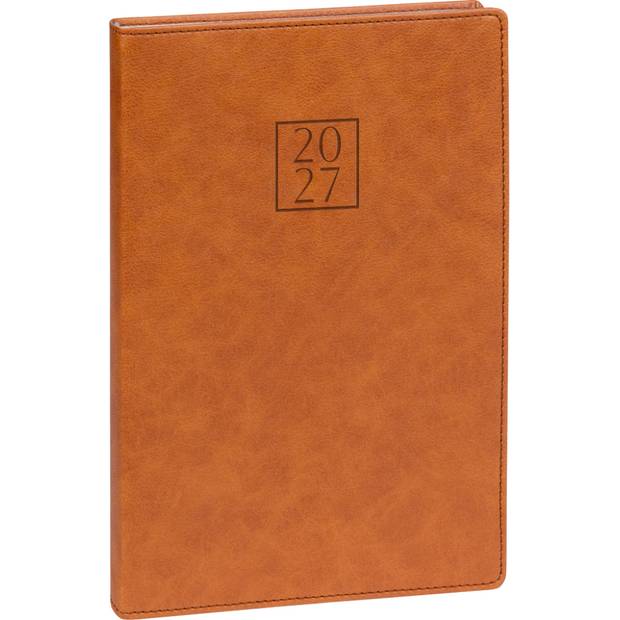NOTIQUE Týdenní diář Prestigio 2027, hnědý, 15 x 21 cm NOTIQUE Týdenní diář Prestigio 2027, hnědý, 15 x 21 cm