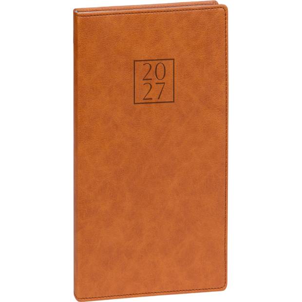 NOTIQUE Kapesní diář Prestigio 2027, hnědý, 9 x 15,5 cm NOTIQUE Kapesní diář Prestigio 2027, hnědý, 9 x 15,5 cm