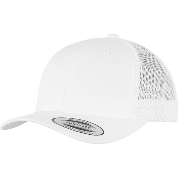 Flexfit | 6606/6606T, Vintage Trucker kšiltovka, bílá, Kids Flexfit | 6606/6606T, Vintage Trucker kšiltovka, bílá, Kids