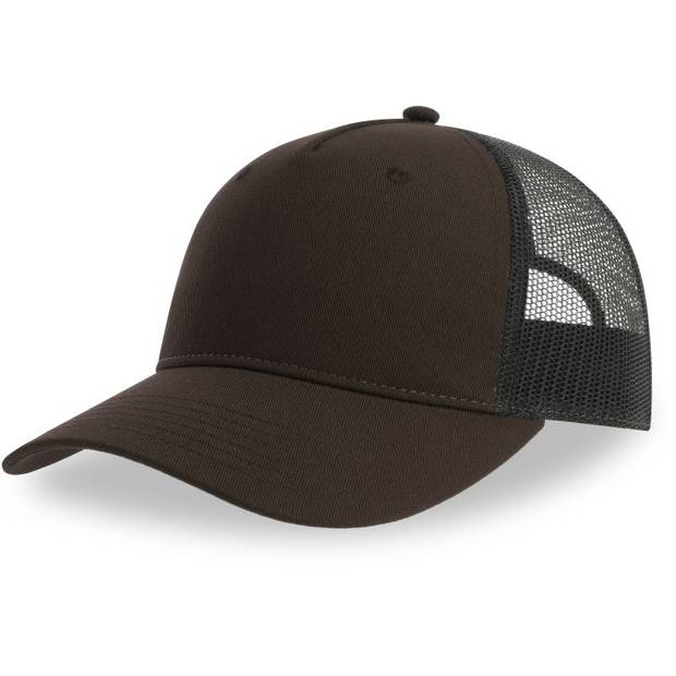 Atlantis | Zion, 5 panelová Trucker kšiltovka, hnědá - černá, onesize Atlantis | Zion, 5 panelová Trucker kšiltovka, hnědá - černá, onesize
