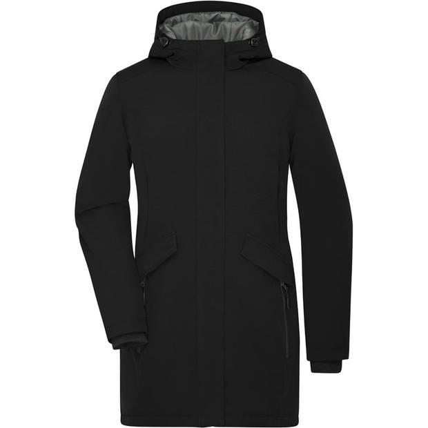 James & Nicholson | JN 1175, Dámská parka, černá, XS James & Nicholson | JN 1175, Dámská parka, černá, XS