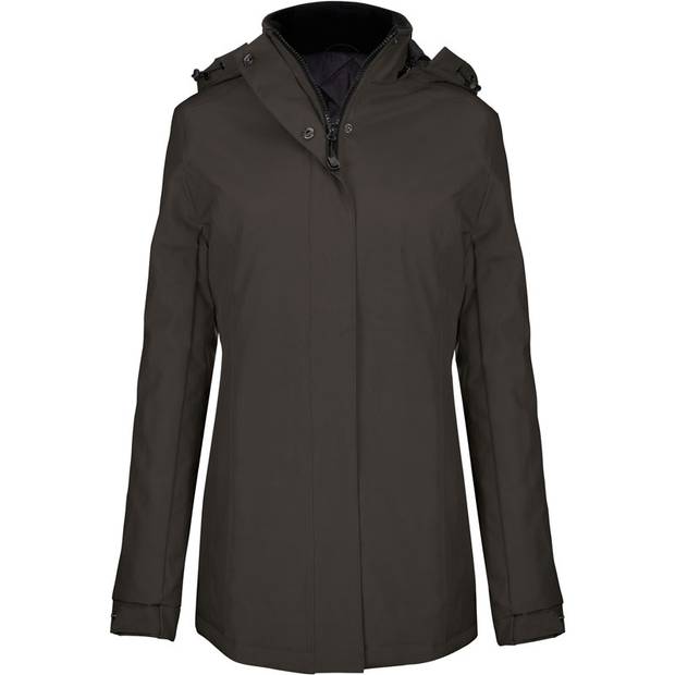 Kariban | K6108, Dámská parka, šedá Dark, 3XL Kariban | K6108, Dámská parka, šedá Dark, 3XL