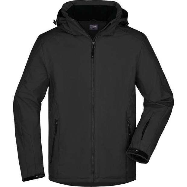 James&Nicholson | JN1054, Pánská 3-vrstvá softshell bunda, černá, S James&Nicholson | JN1054, Pánská 3-vrstvá softshell bunda, černá, S