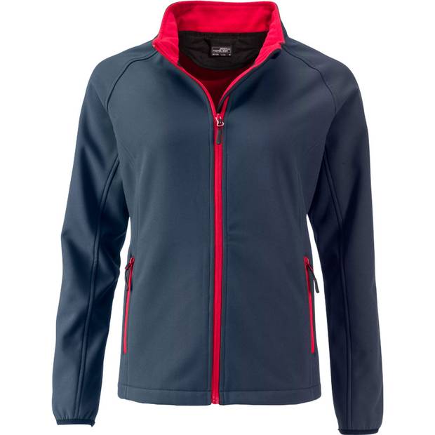 James&Nicholson | JN1129, Dámská 2-vrstvá softshell bunda, šedá iron-červená, XL James&Nicholson | JN1129, Dámská 2-vrstvá softshell bunda, šedá iron-červená, XL