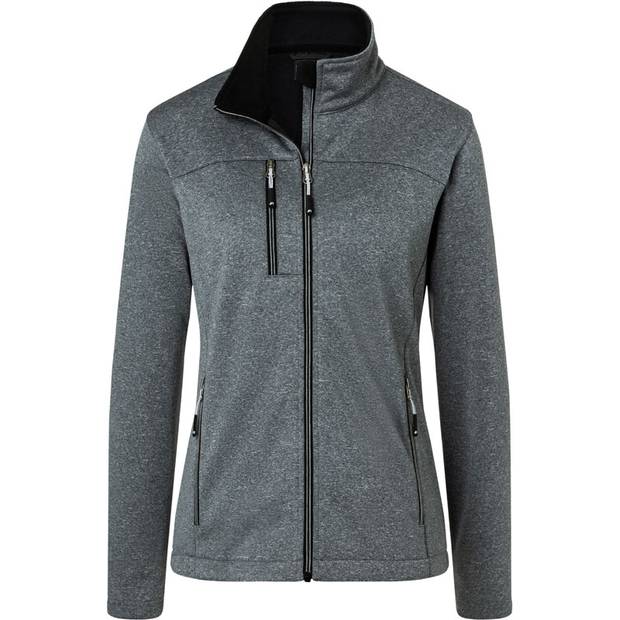 James&Nicholson | JN1147, Dámská 2-vrstvá softshell bunda, šedá melange-černá, XS James&Nicholson | JN1147, Dámská 2-vrstvá softshell bunda, šedá melange-černá, XS