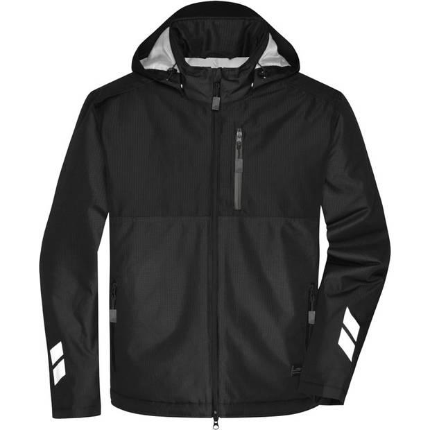 James&Nicholson | JN1815, Prac.hardshell bunda, černá-černá, XS James&Nicholson | JN1815, Prac.hardshell bunda, černá-černá, XS