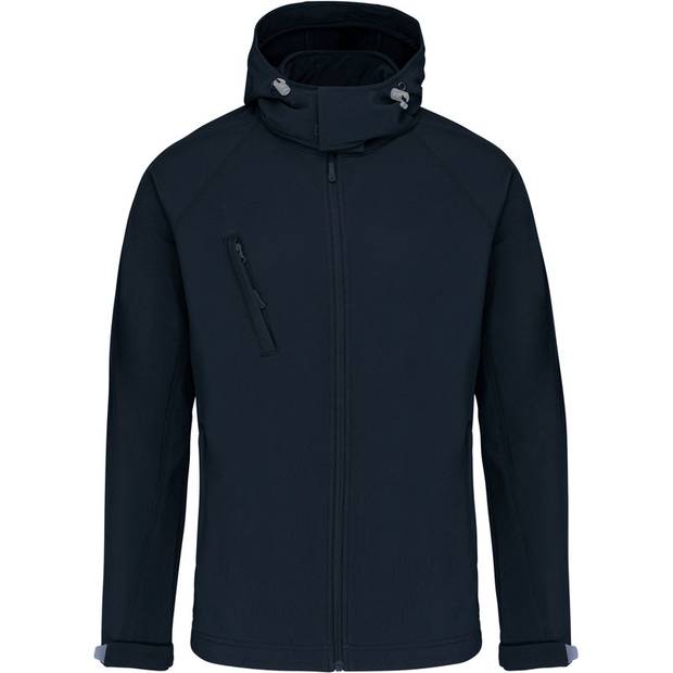 Kariban | K413, Pánská 3-vrstvá softshell bunda s kapucí, modrá Navy, L Kariban | K413, Pánská 3-vrstvá softshell bunda s kapucí, modrá Navy, L