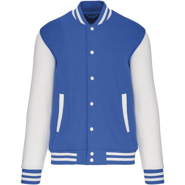 Kariban | K497, Unisex fleece bunda"Teddy", modrá Light Royal-bílá, XXL Kariban | K497, Unisex fleece bunda"Teddy", modrá Light Royal-bílá, XXL