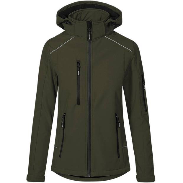 Promodoro | 7865, Dámská zimní softshell bunda, hnědá Khaki, S Promodoro | 7865, Dámská zimní softshell bunda, hnědá Khaki, S