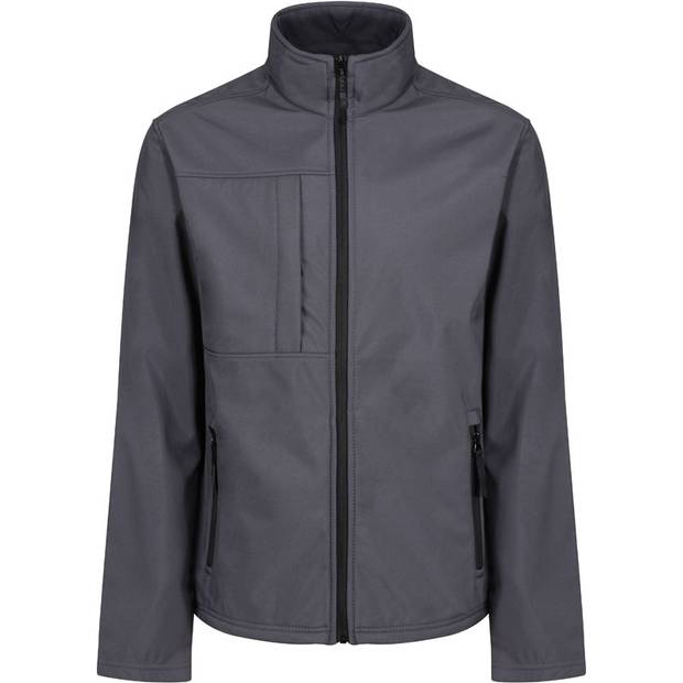 Regatta | TRA688, Pánská 3-vrstvá softshell bunda"Octagon II", šedá Seal-černá, XXL Regatta | TRA688, Pánská 3-vrstvá softshell bunda"Octagon II", šedá Seal-černá, XXL