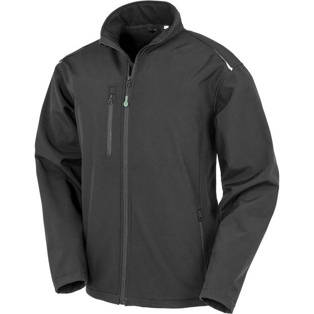 Result Recycled | R900M, Pánská 3-vrstvá softshell bunda"Printable", černá, XS Result Recycled | R900M, Pánská 3-vrstvá softshell bunda"Printable", černá, XS